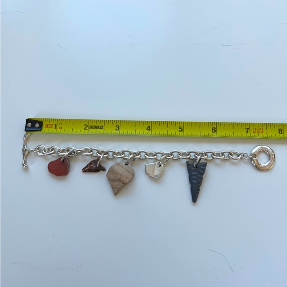 RLM Studio Robert Lee Morris Sterling Silver Toggle Charm Bracelet - Picture 5 of 6